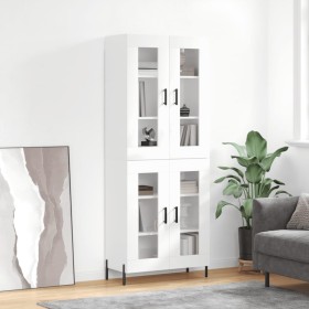 High glossy white plywood sideboard 69.5x34x180 cm by vidaXL, Sideboards - Ref: Foro24-3198283, Price: 185,86 €, Discount: %