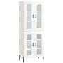 High glossy white plywood sideboard 69.5x34x180 cm by vidaXL, Sideboards - Ref: Foro24-3198283, Price: 185,66 €, Discount: %