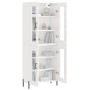 High glossy white plywood sideboard 69.5x34x180 cm by vidaXL, Sideboards - Ref: Foro24-3198283, Price: 185,66 €, Discount: %