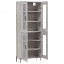 Aparador alto madera contrachapada gris sonoma 69,5x34x180 cm de vidaXL, Aparadores - Ref: Foro24-3198287, Precio: 174,59 €, ...