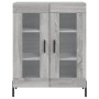 Aparador alto madera contrachapada gris sonoma 69,5x34x180 cm de vidaXL, Aparadores - Ref: Foro24-3198287, Precio: 174,59 €, ...