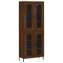 Tall oak brown plywood sideboard 69.5x34x180 cm by vidaXL, Sideboards - Ref: Foro24-3198288, Price: 182,88 €, Discount: %