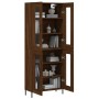 Tall oak brown plywood sideboard 69.5x34x180 cm by vidaXL, Sideboards - Ref: Foro24-3198288, Price: 182,88 €, Discount: %