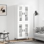 Tall white plywood sideboard 69.5x34x180 cm by vidaXL, Sideboards - Ref: Foro24-3198289, Price: 165,79 €, Discount: %