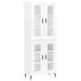 Tall white plywood sideboard 69.5x34x180 cm by vidaXL, Sideboards - Ref: Foro24-3198289, Price: 165,79 €, Discount: %