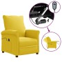 Sillón eléctrico reclinable de tela amarillo de vidaXL, Sillones - Ref: Foro24-3100369, Precio: 215,99 €, Descuento: %