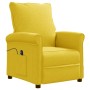 Sillón eléctrico reclinable de tela amarillo de vidaXL, Sillones - Ref: Foro24-3100369, Precio: 215,66 €, Descuento: %