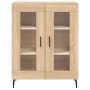 Aparador alto madera contrachapada color roble 69,5x34x180 cm de vidaXL, Aparadores - Ref: Foro24-3198292, Precio: 167,69 €, ...