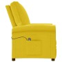 Sillón eléctrico reclinable de tela amarillo de vidaXL, Sillones - Ref: Foro24-3100369, Precio: 215,99 €, Descuento: %