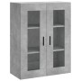 Aparador alto madera contrachapada gris hormigón 69,5x34x180 cm de vidaXL, Aparadores - Ref: Foro24-3198293, Precio: 157,64 €...