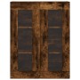 Aparador alto madera contrachapada roble ahumado 69,5x34x180 cm de vidaXL, Aparadores - Ref: Foro24-3198294, Precio: 179,61 €...