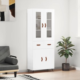 Aparador alto madera contrachapada blanco 69,5x34x180 cm de vidaXL, Aparadores - Ref: Foro24-3198505, Precio: 162,54 €, Descu...