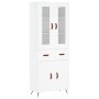 Tall white plywood sideboard 69.5x34x180 cm by vidaXL, Sideboards - Ref: Foro24-3198505, Price: 161,99 €, Discount: %