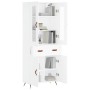 Tall white plywood sideboard 69.5x34x180 cm by vidaXL, Sideboards - Ref: Foro24-3198505, Price: 161,99 €, Discount: %