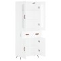 Aparador alto madera contrachapada blanco 69,5x34x180 cm de vidaXL, Aparadores - Ref: Foro24-3198505, Precio: 160,58 €, Descu...