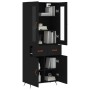 Aparador alto madera contrachapada negro 69,5x34x180 cm de vidaXL, Aparadores - Ref: Foro24-3198506, Precio: 166,73 €, Descue...