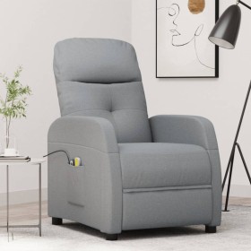 Electric massage chair light gray fabric by vidaXL, Electric massage chairs - Ref: Foro24-3073606, Price: 196,99 €, Discount: %