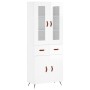 High glossy white plywood sideboard 69.5x34x180 cm by vidaXL, Sideboards - Ref: Foro24-3198507, Price: 170,01 €, Discount: %