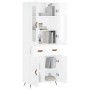 High glossy white plywood sideboard 69.5x34x180 cm by vidaXL, Sideboards - Ref: Foro24-3198507, Price: 170,01 €, Discount: %