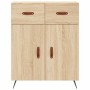 Aparador alto madera contrachapada color roble 69,5x34x180 cm de vidaXL, Aparadores - Ref: Foro24-3198508, Precio: 167,00 €, ...