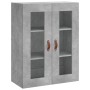 Aparador alto madera contrachapada gris hormigón 69,5x34x180 cm de vidaXL, Aparadores - Ref: Foro24-3198509, Precio: 156,99 €...