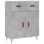 Concrete gray plywood tall sideboard 69.5x34x180 cm by vidaXL, Sideboards - Ref: Foro24-3198509, Price: 156,99 €, Discount: %