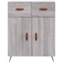 Aparador alto madera contrachapada gris sonoma 69,5x34x180 cm de vidaXL, Aparadores - Ref: Foro24-3198511, Precio: 164,08 €, ...