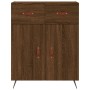 Tall brown oak plywood sideboard 69.5x34x180 cm by vidaXL, Sideboards - Ref: Foro24-3198512, Price: 182,92 €, Discount: %