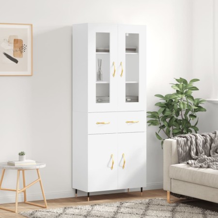 Tall white plywood sideboard 69.5x34x180 cm by vidaXL, Sideboards - Ref: Foro24-3198513, Price: 186,99 €, Discount: %