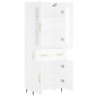 Tall white plywood sideboard 69.5x34x180 cm by vidaXL, Sideboards - Ref: Foro24-3198513, Price: 186,99 €, Discount: %