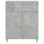 Concrete gray plywood tall sideboard 69.5x34x180 cm by vidaXL, Sideboards - Ref: Foro24-3198517, Price: 160,99 €, Discount: %