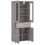 Tall gray Sonoma plywood sideboard 69.5x34x180 cm by vidaXL, Sideboards - Ref: Foro24-3198519, Price: 167,52 €, Discount: %