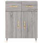 Tall gray Sonoma plywood sideboard 69.5x34x180 cm by vidaXL, Sideboards - Ref: Foro24-3198519, Price: 167,52 €, Discount: %