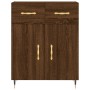 Tall oak brown plywood sideboard 69.5x34x180 cm by vidaXL, Sideboards - Ref: Foro24-3198520, Price: 160,99 €, Discount: %