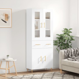 High glossy white plywood sideboard 69.5x34x180 cm by vidaXL, Sideboards - Ref: Foro24-3198523, Price: 185,99 €, Discount: %