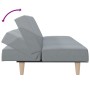 Light gray fabric sofa bed by vidaXL, Sofas - Ref: Foro24-351881, Price: 208,20 €, Discount: %