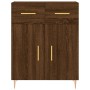 Tall brown oak plywood sideboard 69.5x34x180 cm by vidaXL, Sideboards - Ref: Foro24-3198528, Price: 166,10 €, Discount: %