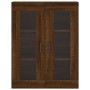 Aparador alto madera contrachapada marrón roble 69,5x34x180 cm de vidaXL, Aparadores - Ref: Foro24-3198536, Precio: 172,74 €,...