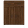 Aparador alto madera contrachapada marrón roble 69,5x34x180 cm de vidaXL, Aparadores - Ref: Foro24-3198536, Precio: 172,74 €,...