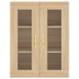 Aparador alto madera contrachapada color roble 69,5x34x180 cm de vidaXL, Aparadores - Ref: Foro24-3198708, Precio: 132,83 €, ...