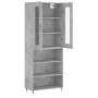 Aparador alto madera contrachapada gris hormigón 69,5x34x180 cm de vidaXL, Aparadores - Ref: Foro24-3198709, Precio: 134,03 €...