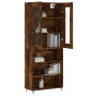 Aparador alto madera contrachapada roble ahumado 69,5x34x180 cm de vidaXL, Aparadores - Ref: Foro24-3198710, Precio: 137,25 €...