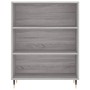 Aparador alto madera contrachapada gris sonoma 69,5x34x180 cm de vidaXL, Aparadores - Ref: Foro24-3198711, Precio: 140,51 €, ...