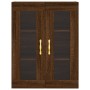 Aparador alto madera contrachapada marrón roble 69,5x34x180 cm de vidaXL, Aparadores - Ref: Foro24-3198712, Precio: 131,09 €,...