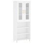 Tall white plywood sideboard 69.5x34x180 cm by vidaXL, Sideboards - Ref: Foro24-3198713, Price: 154,06 €, Discount: %