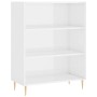 Aparador alto madera contrachapada blanco brillo 69,5x34x180 cm de vidaXL, Aparadores - Ref: Foro24-3198715, Precio: 160,93 €...