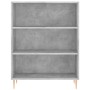 Aparador alto madera contrachapada gris hormigón 69,5x34x180 cm de vidaXL, Aparadores - Ref: Foro24-3198717, Precio: 134,62 €...