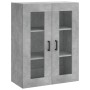 Aparador alto madera contrachapada gris hormigón 69,5x34x180 cm de vidaXL, Aparadores - Ref: Foro24-3198725, Precio: 139,99 €...