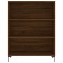 Aparador alto madera contrachapada marrón roble 69,5x34x180 cm de vidaXL, Aparadores - Ref: Foro24-3198728, Precio: 142,71 €,...