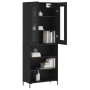 Tall black plywood sideboard 69.5x34x180 cm by vidaXL, Sideboards - Ref: Foro24-3198730, Price: 146,60 €, Discount: %